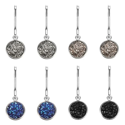 uxcell Zipper Pulls Charm, Zipper Pull Replacement Repair Zip Head Handle for Luggage Clothing - color: Black/Gray/Light Brown/Dark Blue