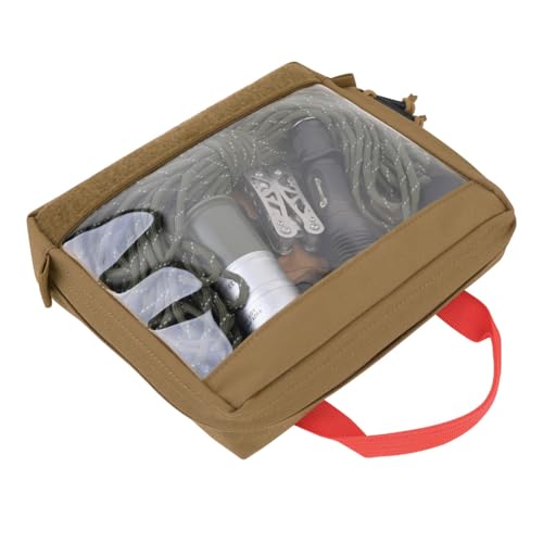 KRYDEX Clear Top Insert Bag with Hook Panel Tactical Packing Cube Travel Organizer Bag (Large-CB) - color: Large-CB