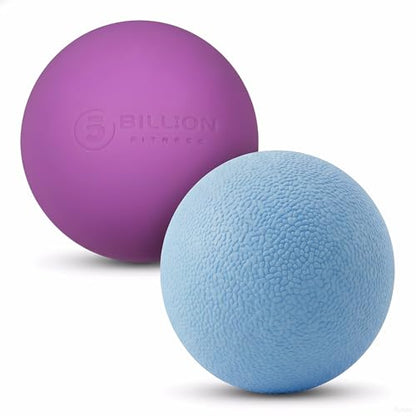 Massage Lacrosse Balls for Myofascial Release, Peanut Massage Ball, Mobility Ball for Physical Therapy - Deep Tissue Massage Tool for Trigger Point Therapy, Muscle Relaxer, Yoga Therapy (Sky Blue) - color: Blue-purple