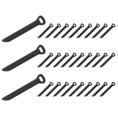 PATIKIL 30Pcs Leather Zipper Pull, 2.6" Replacement Zipper Puller Extender Backpack Luggage Sliders for Handbags Suitcases Bags Wallets Jackets Coats Pull Tabs, Black - color: Black