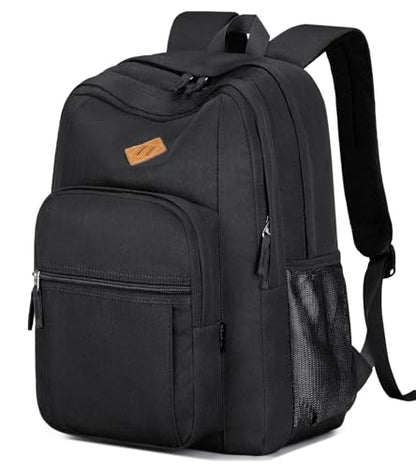 abshoo Classical Basic Womens Travel Backpack For College Men Water Resistant Bookbag (Black) - color: Black, size: 16.5 Inc