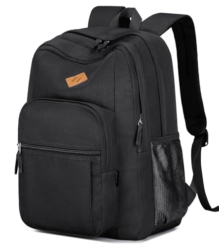 abshoo Classical Basic Womens Travel Backpack For College Men Water Resistant Bookbag (Black) - color: Black, size: 16.5 Inc