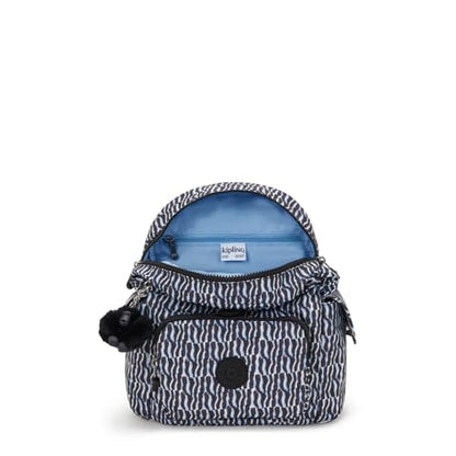 Kipling Women's City Pack Mini Backpack, Lightweight Versatile Daypack, Durable and Water-Resistant - color: Holiday Waves, size: 10.75''L x 11.5''H x 5.5''D