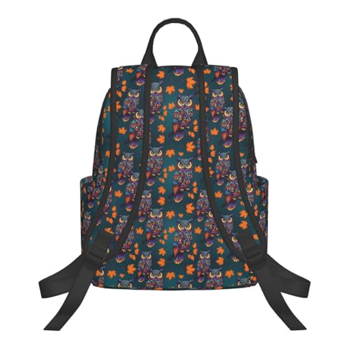 Anti Scratch Polyester Backpack Boho Mandala Owl, Smooth Surface Multipurpose Travel Pack for All Weather Daily Use Unisex - color: Picture (44)