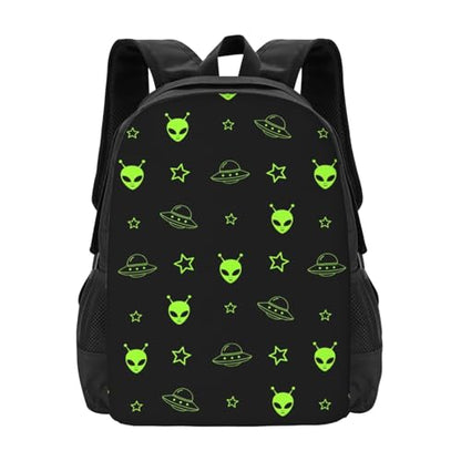 Sturdy Polyester Shoulder Pack Galaxy Alien, Anti Theft Spacious Camping Rucksack Casual Daily Bag for Men Women Fitness Outdoor Activity - color: Design (1029)