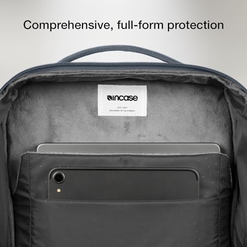 Incase A.R.C. Daypack 24L – Travel Backpack and Laptop Bag for School - Fits up to 16 inch Laptop - 4 Zippered Compartments, 2 Water Bottle Pockets - Commuter and College Backpack - Navy - color: Navy