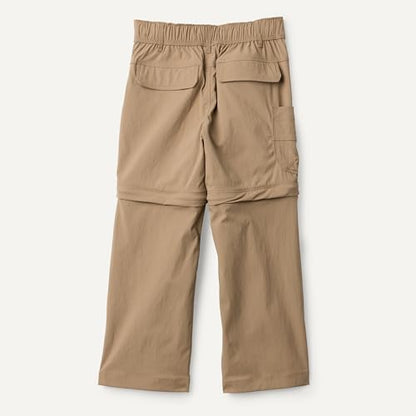 Amazon Essentials Active Boys' Water Repellent Regular Fit Active Hiking Outdoor Pants - color: Mushroom Brown, size: Small