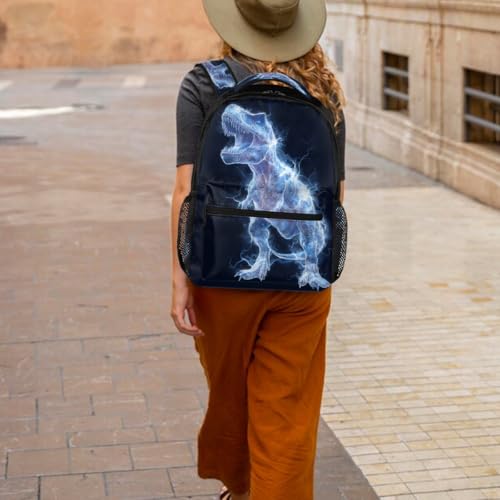 Dinosaur Kids Backpack for Girl Boy Waterproof Kids Back Pack | Animal Lightning School Bookbag Women Men Lightweight Rucksack Casual Daypack Carry On Bag for Work Hiking Camping Gym Travel - color: Animal Lightning Dinosaur