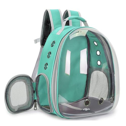 Cat Bubble Backpack Carrier for Small Medium Dogs Cats Carrying Bag, Airline Approved Pet Travel Carrying Bag Dog Hiking Walking Outdoor Backpack (Green) - color: Green