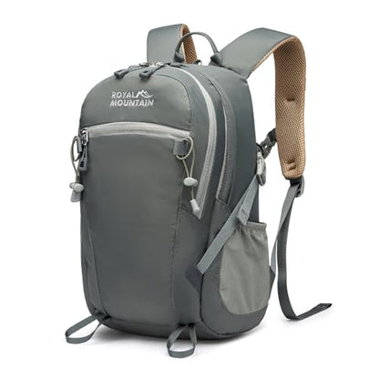 Hiking Backpack for Men Women,20L Lightweight Waterproof Travel Camping Backpack Hiking Daypack for Cycling Running(With Rain-cover) - color: Gray