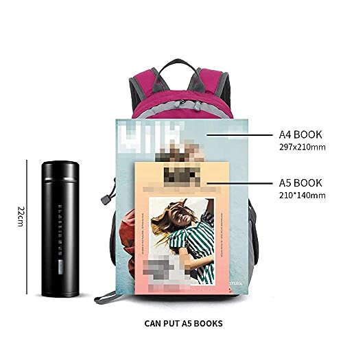 Bseash 10L Small Hiking Backpack for Kids Ages 3-6 Girls Boys Under 4 feet - color: Rose Red