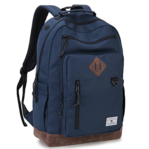 VX VONXURY Backpack for Men Women,Lightweight 15.6in Bookbag with Mulitiple Pockets,Water Resistant Travel Laptop Backpack - color: Medium-blue, size: For 15.6in Laptop