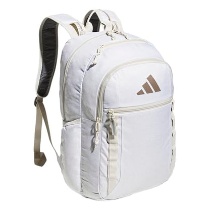 adidas Excel 7 School Backpack for Laptop, Gym and Travel, 34L, Twill Alumina/Trace Brown/7.5, OSFA - color: Twill Alumina/Trace Brown/7.5, size: One Size