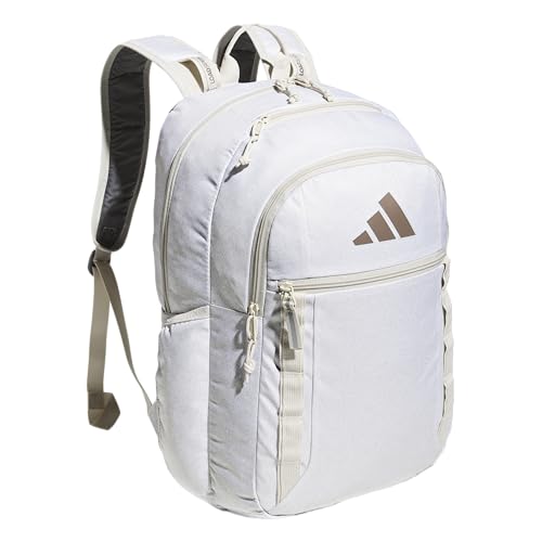 adidas Excel 7 School Backpack for Laptop, Gym and Travel, 34L, Twill Alumina/Trace Brown/7.5, OSFA - color: Twill Alumina/Trace Brown/7.5, size: One Size