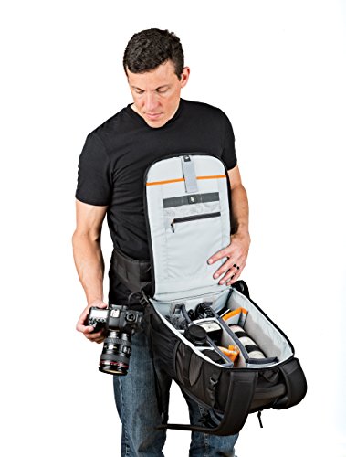 Lowepro LP37129, Flipside 400 AW II Camera Backpack, Camera Accessories, for DSLR, CSC, Mirrorless, 15 Inch Laptop, Tablet, Additional Lenses, Black - size: BP 400 AW II