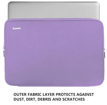 Laptop Sleeve Bag 15.6 Inch, Durable Shockproof Protective Cover Flip Case Briefcase Carrying Computer Bag Case Compatible with 15.6 Inch HP, ASUS, Lenovo, Acer, Notebook, Light Purple - color: Light Purple, size: 15.6 Inch