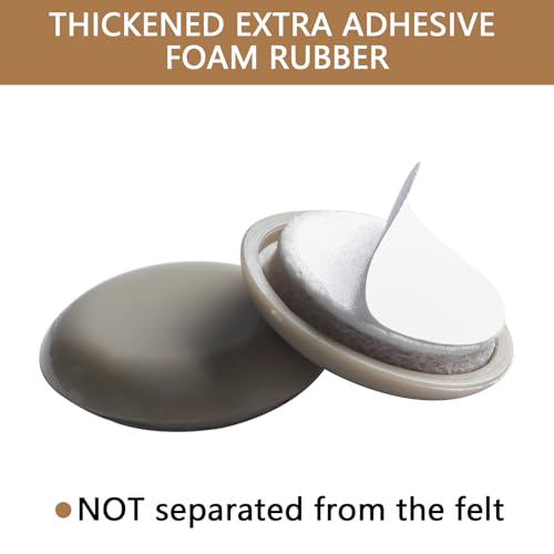 1 Inch Self-Stick Furniture Sliders, Kayzn 24 PCS Furniture Sliders for Carpet, Chair Sliders for Carpet - Easily Glide Any Items & Protect The Floor! - size: 1 inch
