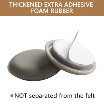 1 Inch Self-Stick Furniture Sliders, Kayzn 24 PCS Furniture Sliders for Carpet, Chair Sliders for Carpet - Easily Glide Any Items & Protect The Floor! - size: 1 inch