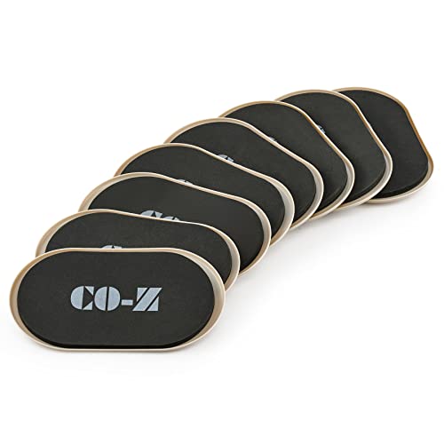 CO-Z Large Furniture Sliders - 8 Pack, 6" x 9 1/2" Oval Reusable Furniture Sliders for Carpet, Heavy-Duty Furniture Gliders Movers for Hardwood Floors, Plastic Moving Pads for Heavy Furniture - size: 9 1/2" Oval-8 Pack
