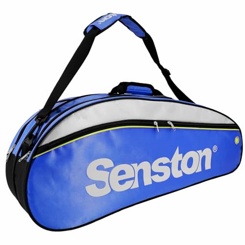 Senston Tennis/Badminton Racket Bag,Single Shoulder Racket Bag Racquet Bag,Waterproof And Dustproof. - color: Blue