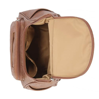 MultiSac womens Major Backpack, Pecan Flowers, One Size US - color: Pecan Flowers