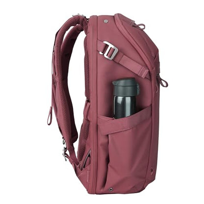 VANGUARD VEO Metro B30L Camera & Everyday Backpack (Magenta) – Fits 70–200mm Attached, 17" Laptop Storage, Convertible Daypack Design, Travel-Ready Carry-On - color: Magenta, size: 30L