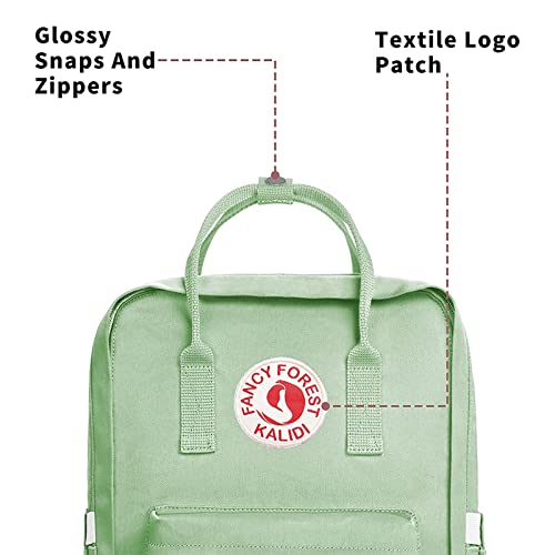 KALIDI Casual Laptop Backpack 15 Inches Classic Camping Rucksack Travel Outdoor Square Daypack College Hiking Gym Bag, Light Green - color: Light Green