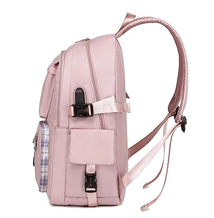 Acmebon Girl Roomy Fashion Laptop Backpack Casual Daily Backpack for Women Purple - color: Purple