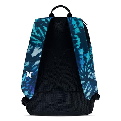 Hurley Unisex-Kids Graphic Backpack, Blue Lazer/Black, One Size - color: Blue Lazer/Black