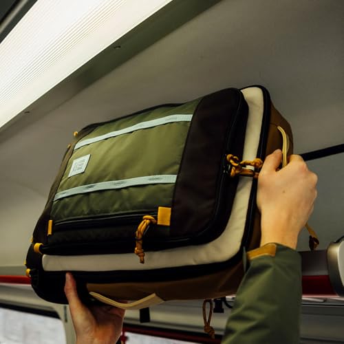 Topo Designs Global Travel Bag – 30L or 40L - Carry-On Compliant Most Airlines, Durable Travel Duffel Bag, Clam Shell Main Pocket, Laptop Sleeve, Backpack, Luggage (30L / Olive) - color: Olive, size: 30L