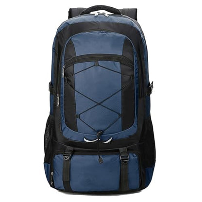 75L Hiking Backpack Trekking Rucksack Waterproof Daypack Durable Backpack for Women Men Camping Climbing Travel Outdoor Sports Navy Blue - color: Navy Blue