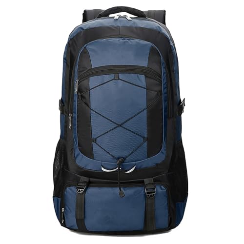 75L Hiking Backpack Trekking Rucksack Waterproof Daypack Durable Backpack for Women Men Camping Climbing Travel Outdoor Sports Navy Blue - color: Navy Blue