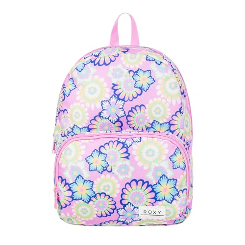 Roxy Women's Always Core Backpack | Travel | Everyday Carry | Beach | Polyester | 8L Capacity - Lilca Chiffron Flower Party - color: Lilca Chiffron Flower Party