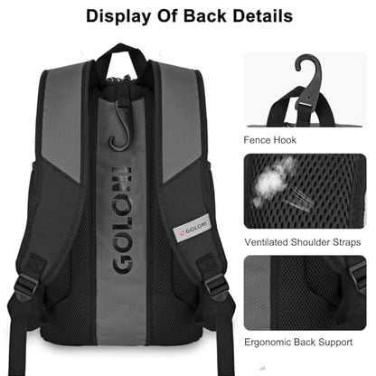 Goloni 40L Baseball Bag, Softball Bat Bag with Shoes Compartment,Fence Hook,Backpack for Baseball, T-Ball & Softball Equipment & Gear - color: Grey