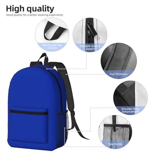 MZERSE Sports Backpack, Blue, Gym Daypack with Water Bottle Holder, Multi Purpose Bag for Men Women - color: Pattern (1116)