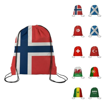 TREBIN 2026 Soccer Cup Drawstring Backpack, Soccer Gym Bag in National Flag Colors, Sports Bag Sackpack Cinch Bag (Netherlands Fan) - color: Netherlands Fan