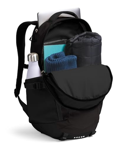 The North Face Women's Recon Everyday Laptop Backpack - Commuter Travel Bag, 18" Laptop Sleeve, Water-Repellent, TNF Black/TNF Black-NPF, One Size - color: Tnf Black/Tnf Black-npf