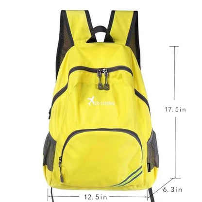 Geboldil Men's and women's waterproof backpack traveling backpack yellow - color: Yellow