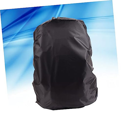 KOMBIUDA Unisex Backpack Rain Cover Portable Raincoat for Outdoor Travel Camping Hiking Seamless Construction Fits Backpacks Black
