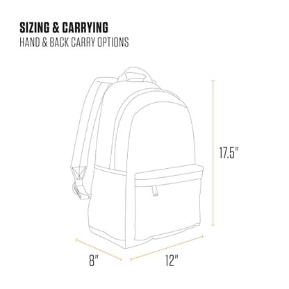 Carhartt 21L Classic Laptop Backpack, Water-Resistant Pack W/ 15" Laptop Sleeve and Organizational Compartments, Greenstone - color: Greenstone, size: One Size