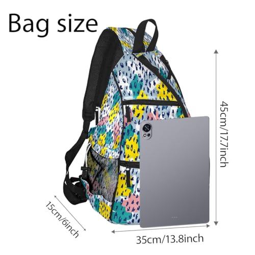 Pickleball Bag for Women & Men – Lightweight Sports Backpack with Paddle Compartments, Dual Carry Modes, Detachable Zippered Strap, Brown Leopard, Great Gift Option for Players - color: White Leopard