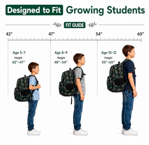 MYGOO Boys School Backpack Campus Gamer Teal Bookbag for Elementary Middle School Ages 5-12, 17 inch Large Capacity 24L Kids Student Travel Bags - color: Campus Gamer Teal