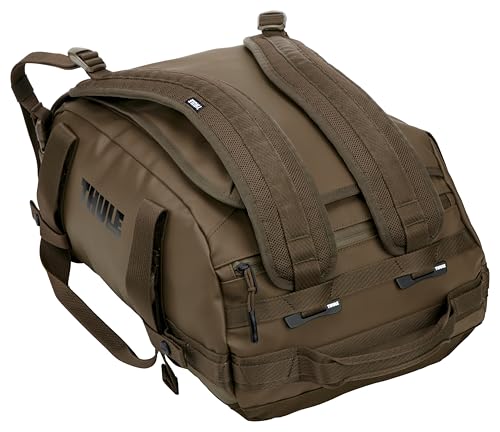 Thule Chasm Duffel bag, Weather-resistant materials, Easy packing, Converts to backpack, Internal pockets, Travel-ready - color: DEEP KHAKI, size: 30L