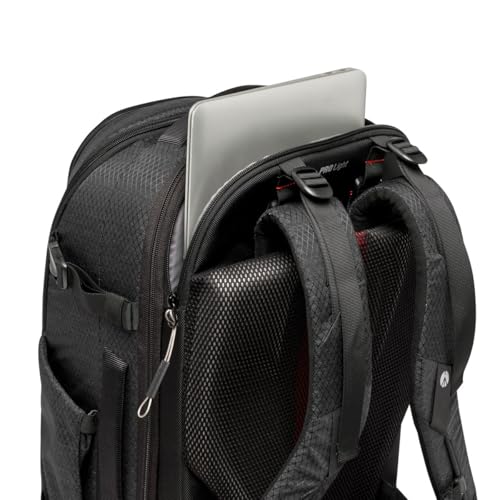 Manfrotto PRO Light Flexloader L, Professional Backpack for Cameras, Expandable Pocket for 3-Axis Gimbal Stabilizer, Multiple Tripod Attachment Points, Interchangeable Dividers, Black