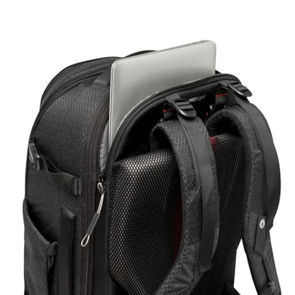 Manfrotto PRO Light Flexloader L, Professional Backpack for Cameras, Expandable Pocket for 3-Axis Gimbal Stabilizer, Multiple Tripod Attachment Points, Interchangeable Dividers, Black