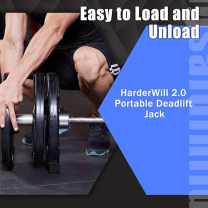 Deadlift Jack Alternative (1 Pair) Easy to Load and Unload Weight Plates, Perfect for Deadlift, Crossfit, Powerlifting, Weightlifting, Home Gym for Your Gym Bag - color: C: Black
