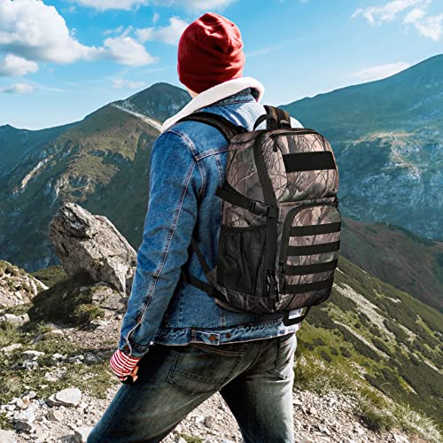 HUNTVP Tactical Backpack Military MOLLE Backpack Hunting Rucksack Gear Assault Pack 25L WR - color: Camo-25l, size: 25L