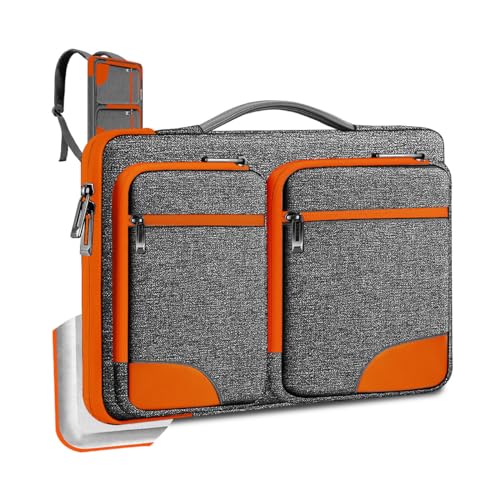 ZINZ 360 Protective Laptop Case 15" 15.6" 16" Sleeve, Water-Resistant Handbag with Straps Compatible with 16" MacBook Neo, MacBook Pro Air 16"/15", XPS 16" and Most 15" 15.6" 16" Notebooks,G01OG01 - color: G01og01, size: 15"-16"
