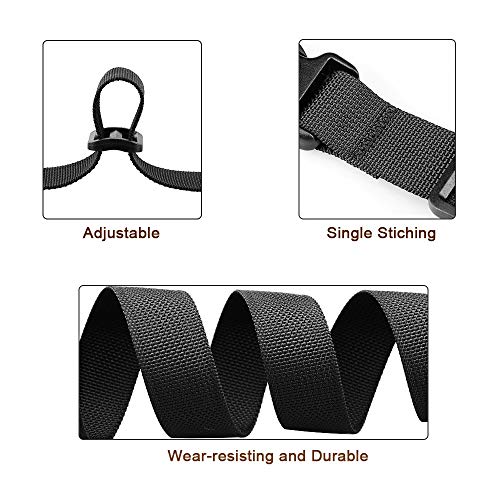 MAGARROW 40" 60" Strap Buckle Packing Straps Adjustable 1-Inch Belt (1" Wide - 40" Long, Black (10-Pack)) - color: Black, size: 1" Wide - 40" Long
