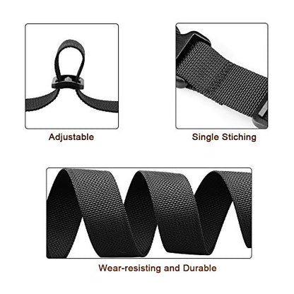 MAGARROW 40" 60" Strap Buckle Packing Straps Adjustable 1-Inch Belt (1" Wide - 40" Long, Black (10-Pack)) - color: Black, size: 1" Wide - 40" Long